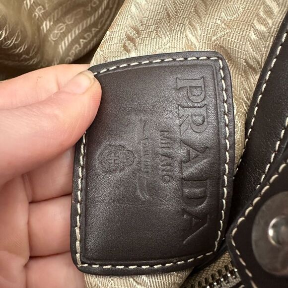 Prada Tan and Black Tote Bag - Picture 11 of 16